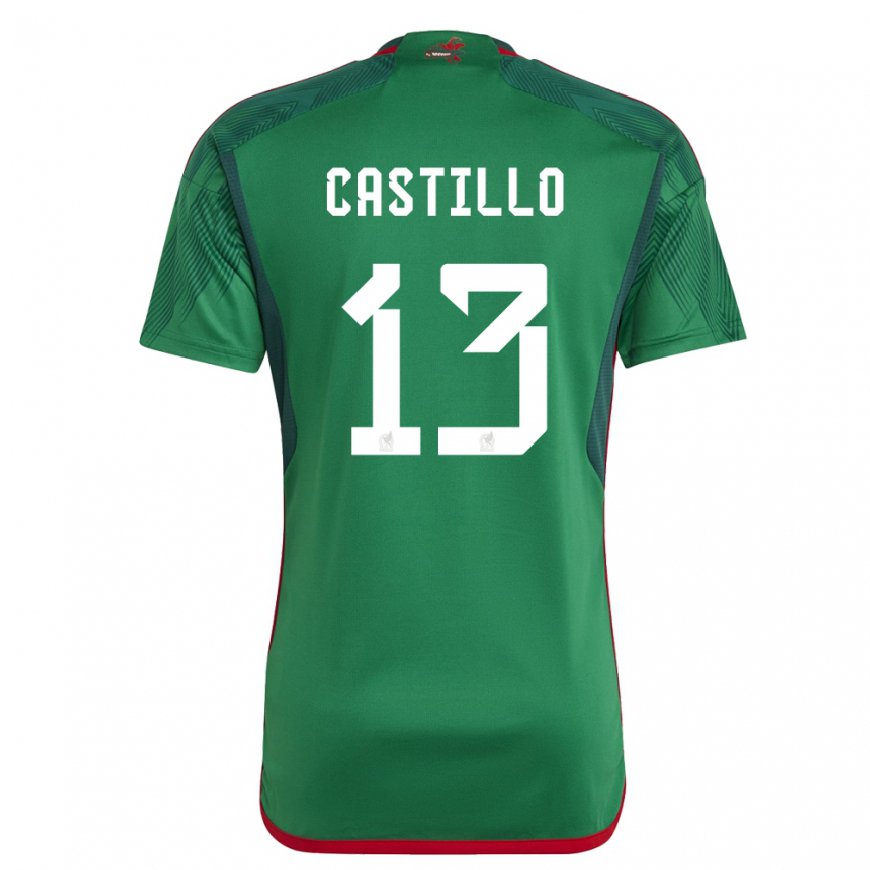 Kandiny Deti Mexické Jose Castillo #13 Zelená Dresy Hazai Csapatmez 22-24 Triĭká