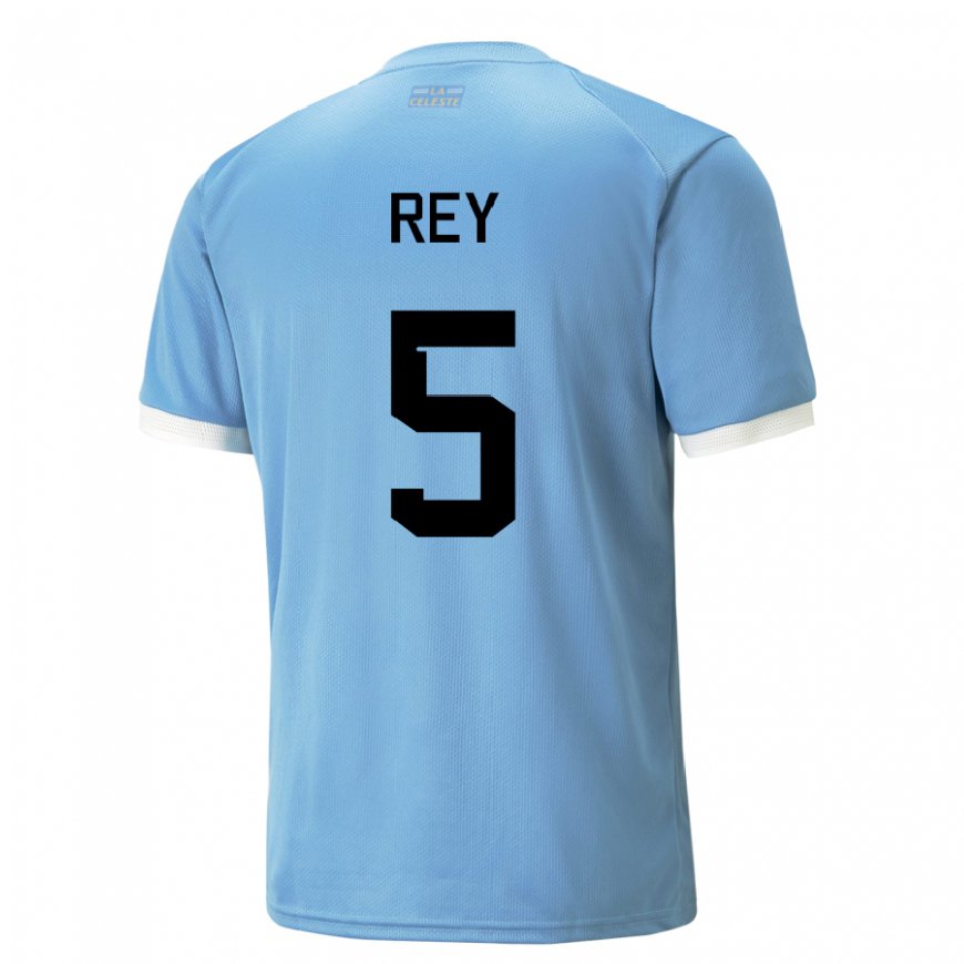 Kandiny Muži Uruguajské Rodrigo Rey #5 Modrá Dresy Hazai Csapatmez 22-24 Triĭká