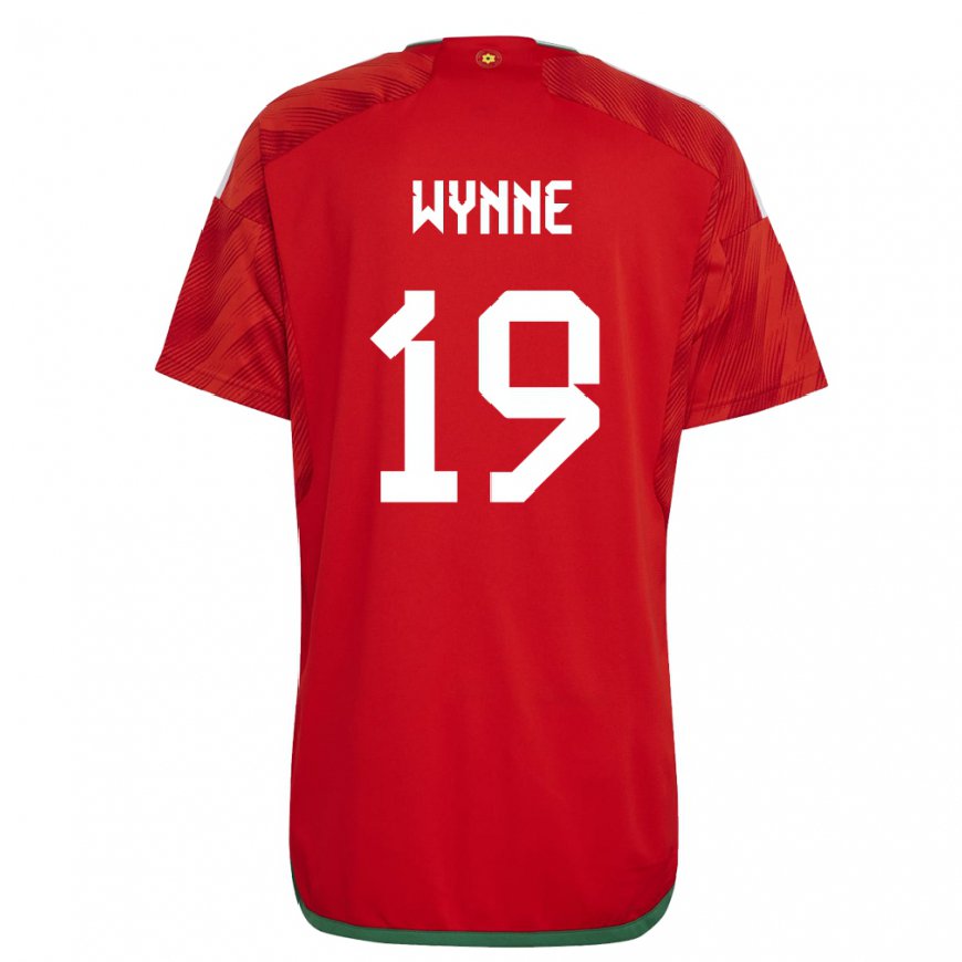 Kandiny Muži Waleské Megan Wynne #19 Červená Dresy Hazai Csapatmez 22-24 Triĭká