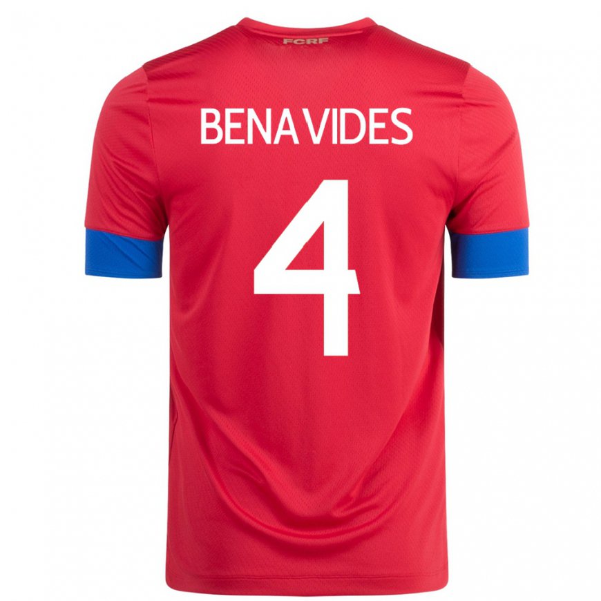 Kandiny Muži Kostarické Mariana Benavides #4 Červená Dresy Hazai Csapatmez 22-24 Triĭká