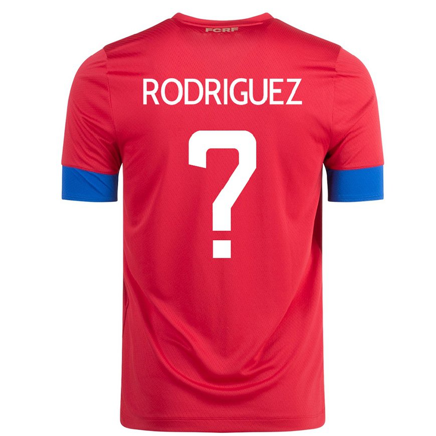 Kandiny Muži Kostarické Bradley Rodriguez #0 Červená Dresy Hazai Csapatmez 22-24 Triĭká