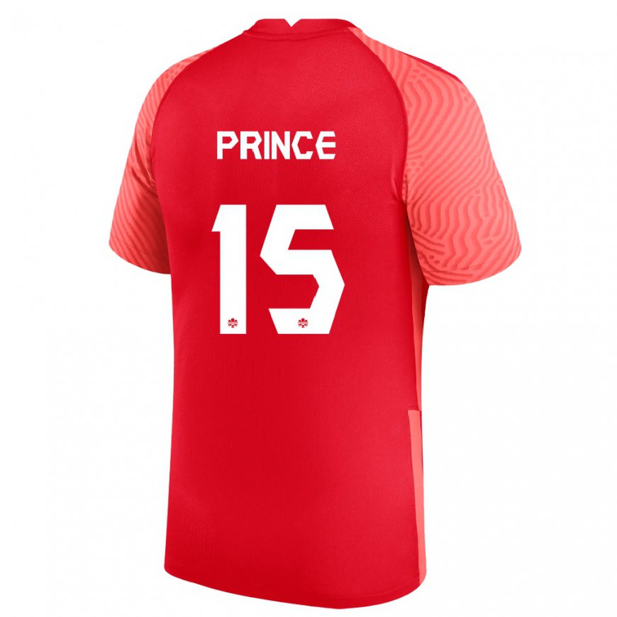 Kandiny Muži Kanadské Nichelle Prince #15 Červená Dresy Hazai Csapatmez 22-24 Triĭká