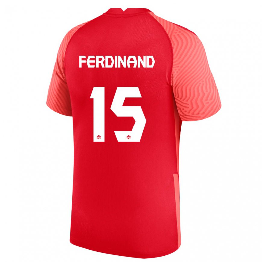 Kandiny Muži Kanadské Keesean Ferdinand #15 Červená Dresy Hazai Csapatmez 22-24 Triĭká