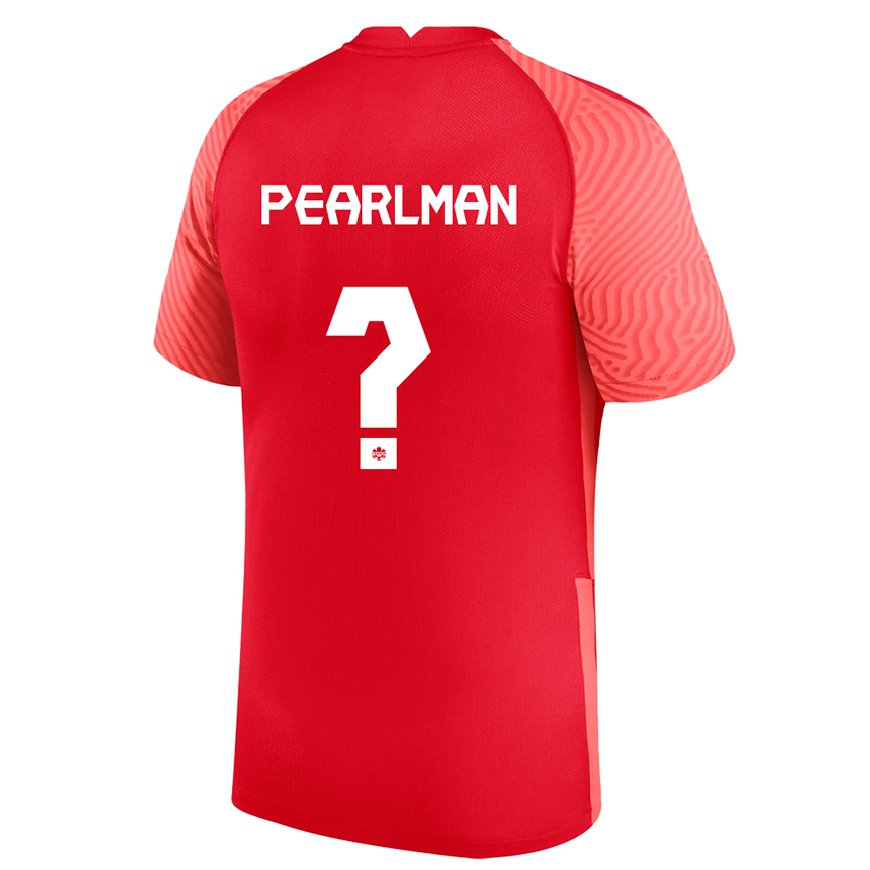 Kandiny Muži Kanadské Adam Pearlman #0 Červená Dresy Hazai Csapatmez 22-24 Triĭká