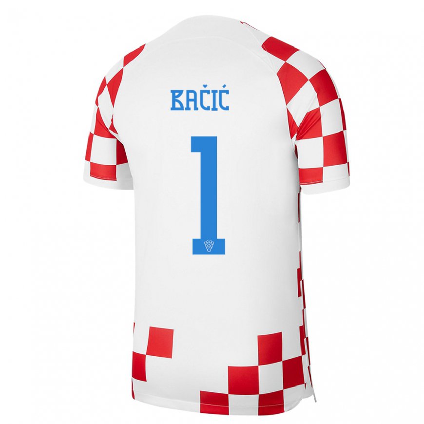 Kandiny Muži Chorvátske Doris Bacic #1 Červená Biela Dresy Hazai Csapatmez 22-24 Triĭká