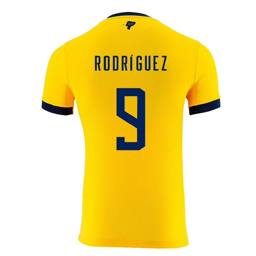 Kandiny Muži Ekvádorské Ingrid Rodriguez #9 žltá Dresy Hazai Csapatmez 22-24 Triĭká
