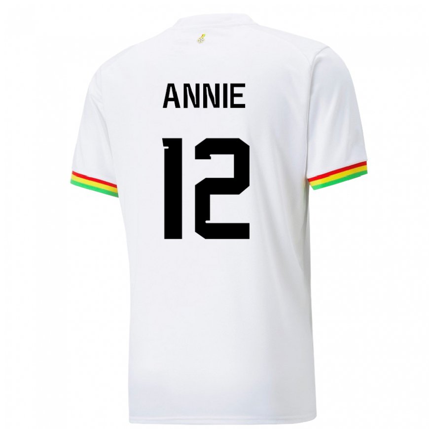 Kandiny Muži Ghanské Henrietta Annie #12 Biely Dresy Hazai Csapatmez 22-24 Triĭká