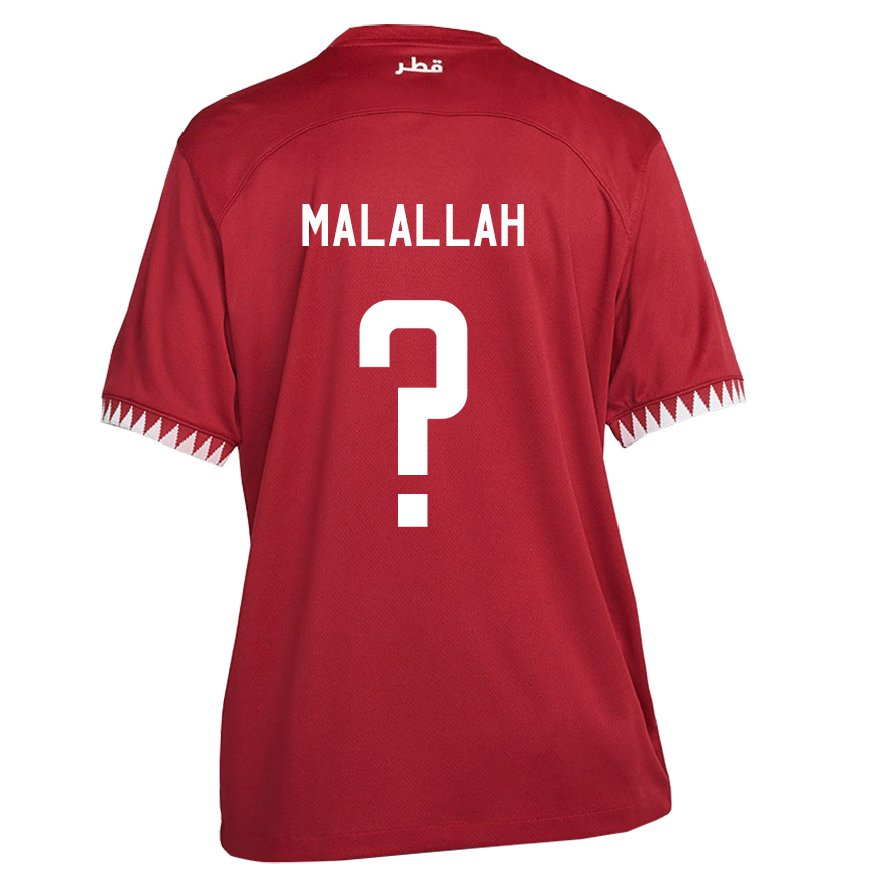 Kandiny Ženy Katarské Ali Malallah #0 Maroon Dresy Hazai Csapatmez 22-24 Triĭká