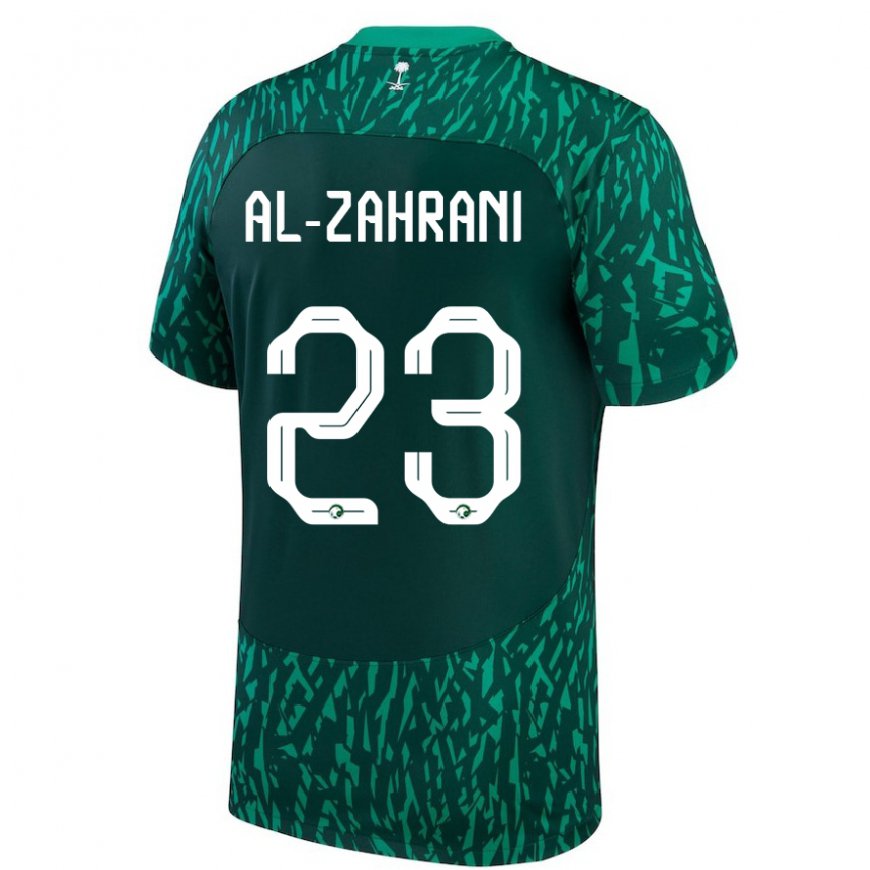 Kandiny Ženy Saudskoarabské Tahani Al Zahrani #23 Dark Zelená Dresy Idegenbeli Csapatmez 22-24 Triĭká