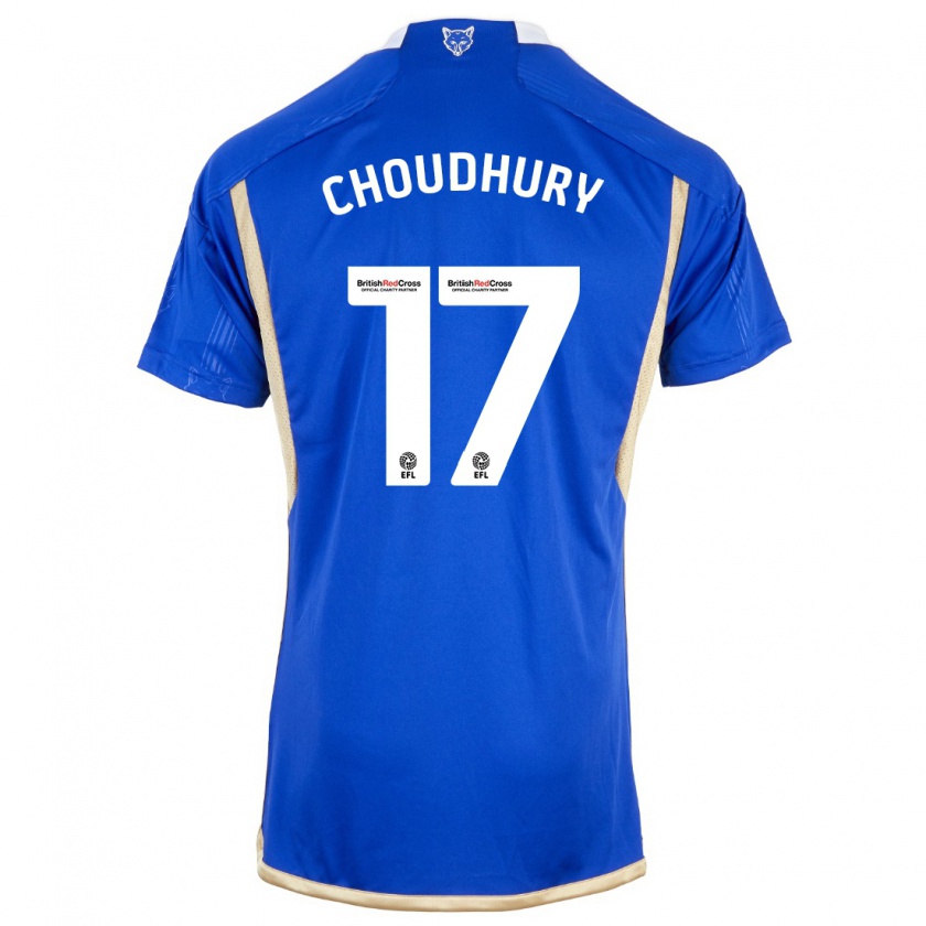 Kandiny Deti Hamza Choudhury #17 Modrá Dresy Hazai Csapatmez 2023/24 Triĭká