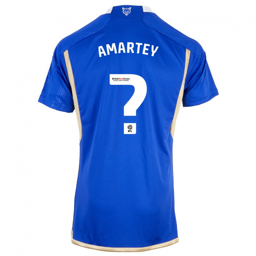 Kandiny Muži Bobby Amartey #0 Kráľovská Modrá Dresy Hazai Csapatmez 2023/24 Triĭká
