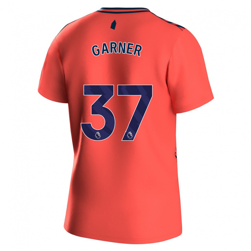 Kandiny Muži James Garner #37 Koralový Dresy Idegenbeli Csapatmez 2023/24 Triĭká