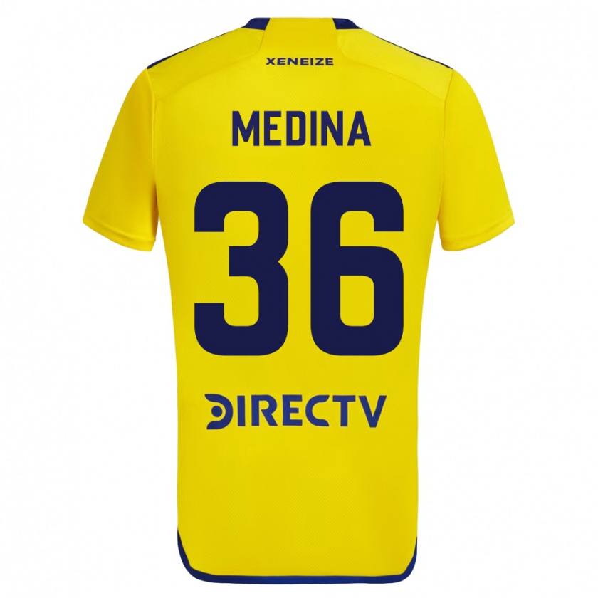 Kandiny Ženy Cristian Medina #36 Žltá Dresy Idegenbeli Csapatmez 2023/24 Triĭká