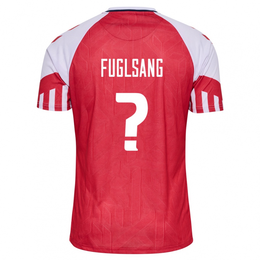 Kandiny Deti Dánske Adam Fuglsang #0 Červená Dresy Hazai Csapatmez 24-26 Triĭká