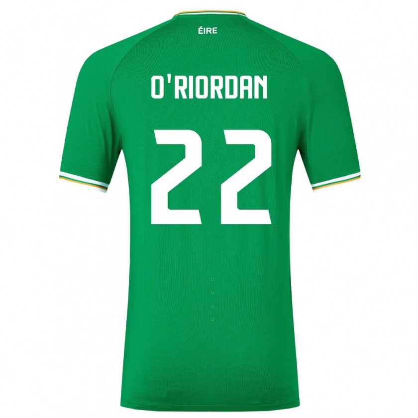 Kandiny Deti Írsko Connor O'riordan #22 Zelená Dresy Hazai Csapatmez 24-26 Triĭká