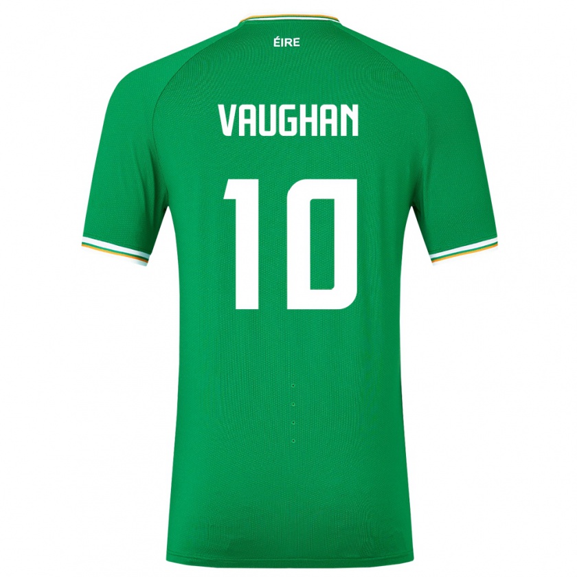 Kandiny Deti Írsko Harry Vaughan #10 Zelená Dresy Hazai Csapatmez 24-26 Triĭká