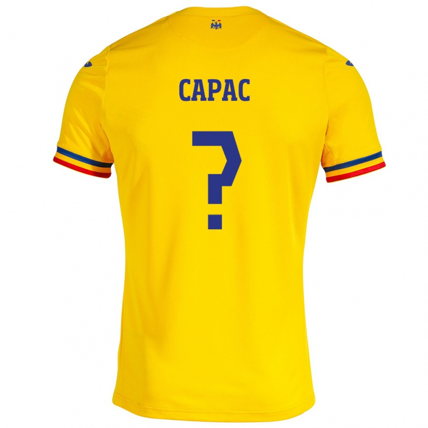 Kandiny Deti Rumunsko Alexandru Capac #0 Žltá Dresy Hazai Csapatmez 24-26 Triĭká