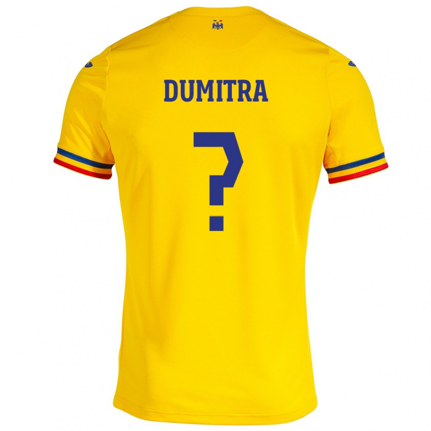 Kandiny Deti Rumunsko John Dumitra #0 Žltá Dresy Hazai Csapatmez 24-26 Triĭká