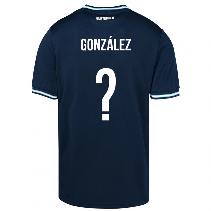 Kandiny Deti Guatemala Erick González #0 Modrá Dresy Idegenbeli Csapatmez 24-26 Triĭká