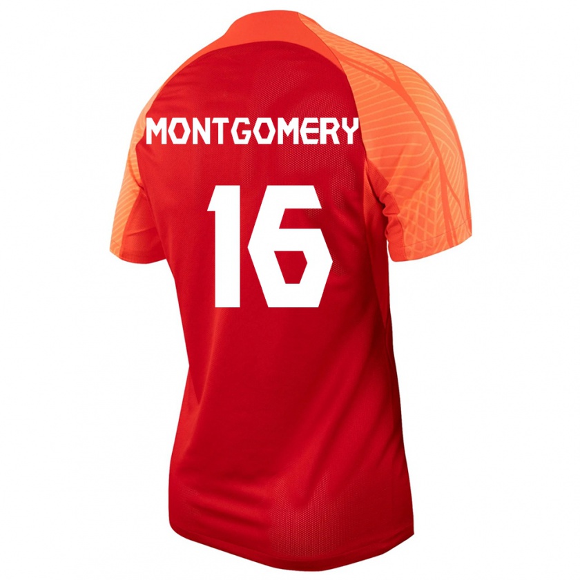 Kandiny Muži Kanadské Callum Montgomery #16 Oranžová Dresy Hazai Csapatmez 24-26 Triĭká