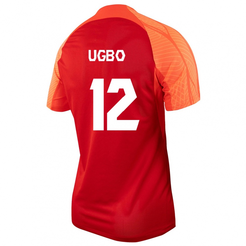 Kandiny Muži Kanadské Iké Ugbo #12 Oranžová Dresy Hazai Csapatmez 24-26 Triĭká