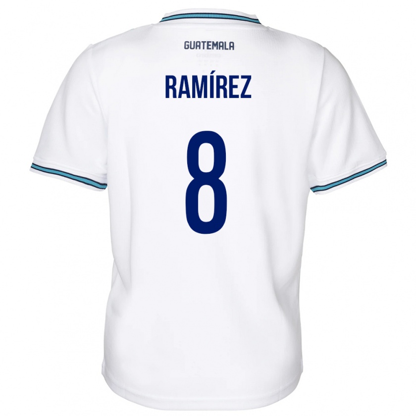 Kandiny Muži Guatemala Dennis Ramírez #8 Biely Dresy Hazai Csapatmez 24-26 Triĭká