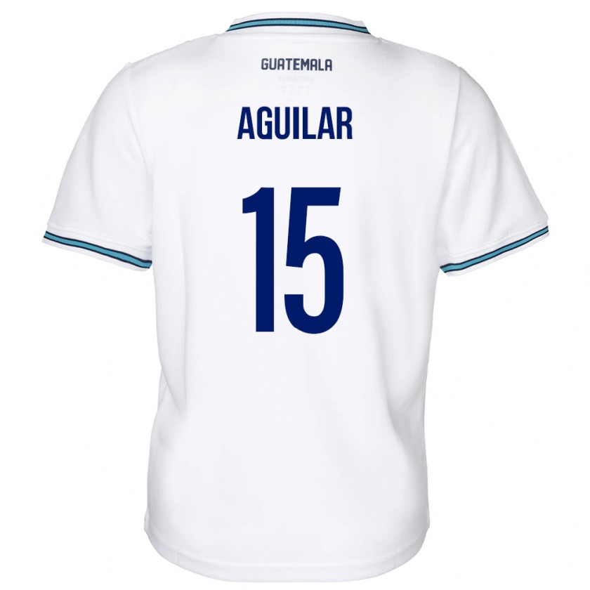 Kandiny Muži Guatemala Carlos Aguilar #15 Biely Dresy Hazai Csapatmez 24-26 Triĭká
