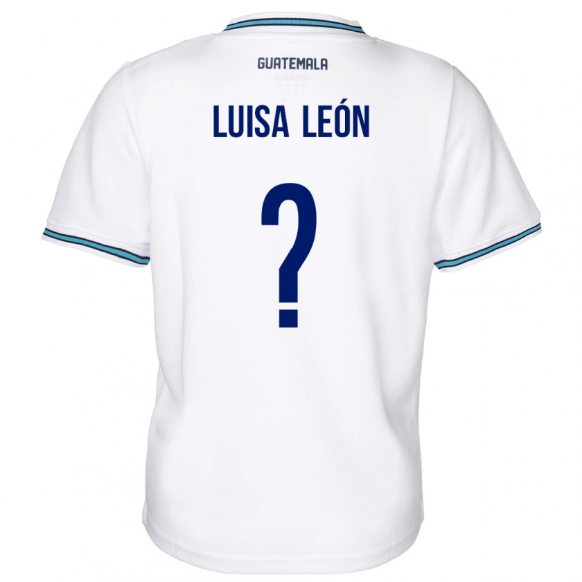 Kandiny Muži Guatemala Luisa León #0 Biely Dresy Hazai Csapatmez 24-26 Triĭká