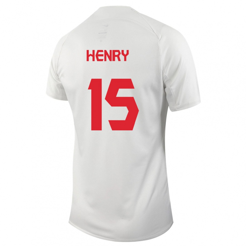Kandiny Muži Kanadské Doneil Henry #15 Biely Dresy Idegenbeli Csapatmez 24-26 Triĭká