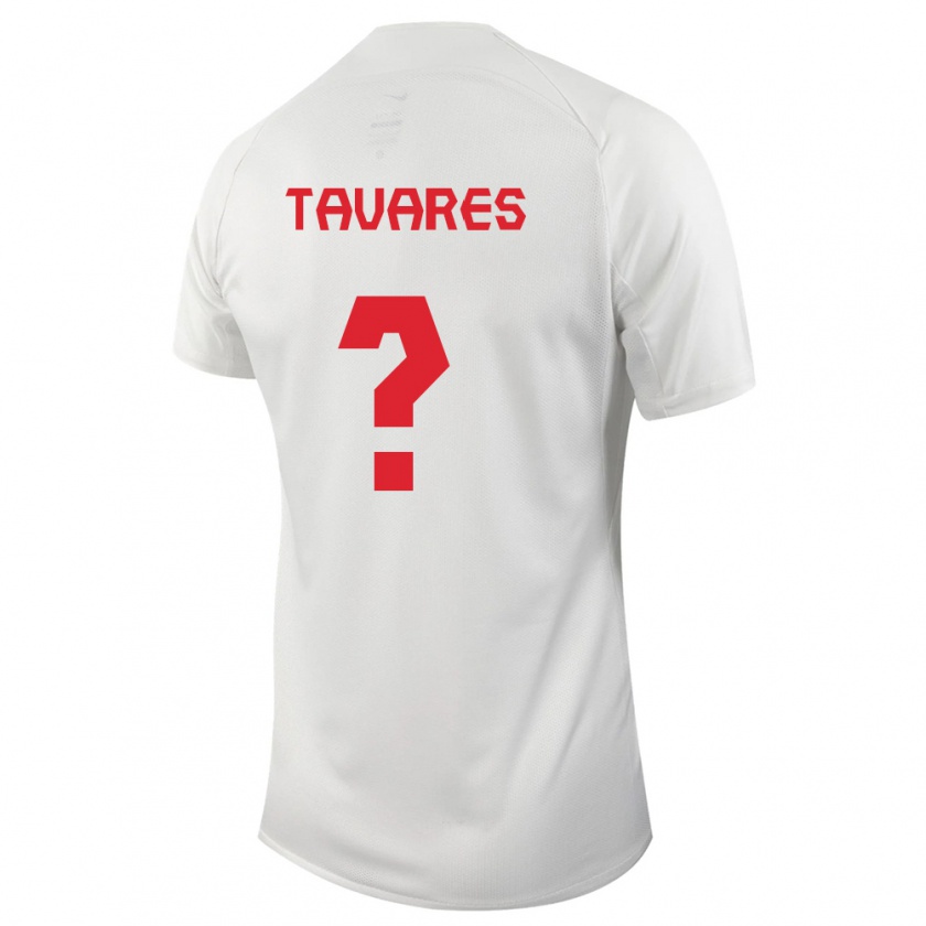 Kandiny Muži Kanadské Hugo Tavares #0 Biely Dresy Idegenbeli Csapatmez 24-26 Triĭká