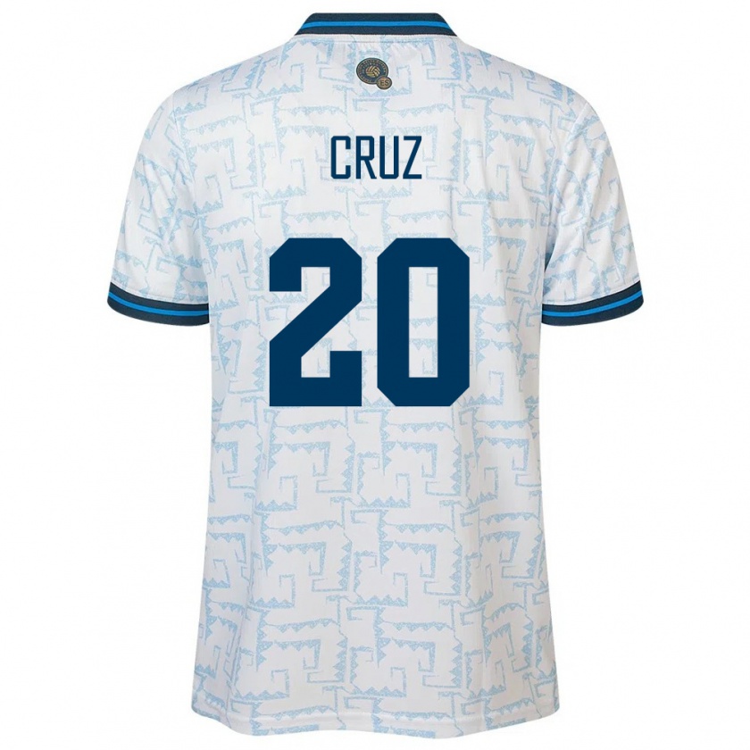 Kandiny Muži Salvádor Jorge Cruz #20 Biely Dresy Idegenbeli Csapatmez 24-26 Triĭká