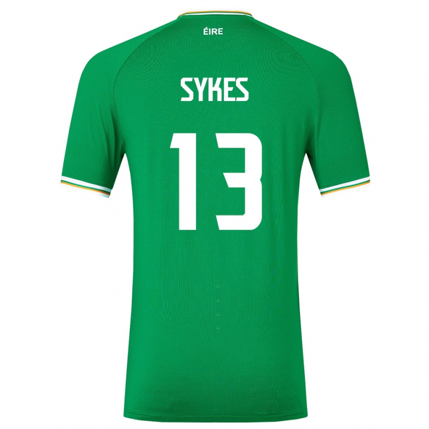 Kandiny Ženy Írsko Mark Sykes #13 Zelená Dresy Hazai Csapatmez 24-26 Triĭká