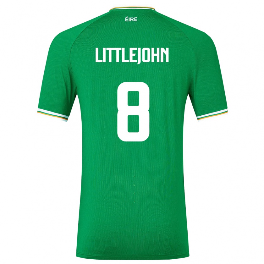 Kandiny Ženy Írsko Ruesha Littlejohn #8 Zelená Dresy Hazai Csapatmez 24-26 Triĭká