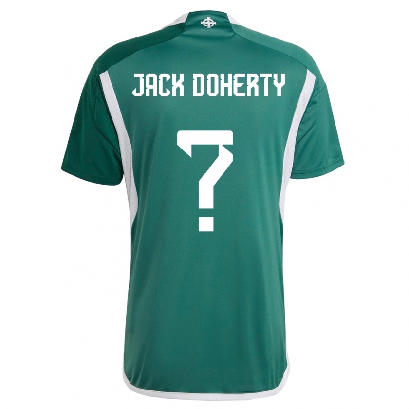 Kandiny Ženy Severné Írsko Jack Doherty #0 Zelená Dresy Hazai Csapatmez 24-26 Triĭká