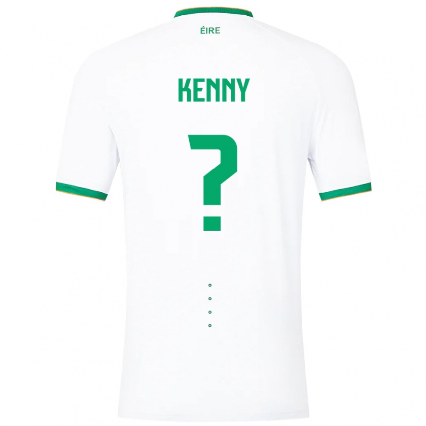 Kandiny Ženy Írsko Johnny Kenny #0 Biely Dresy Idegenbeli Csapatmez 24-26 Triĭká