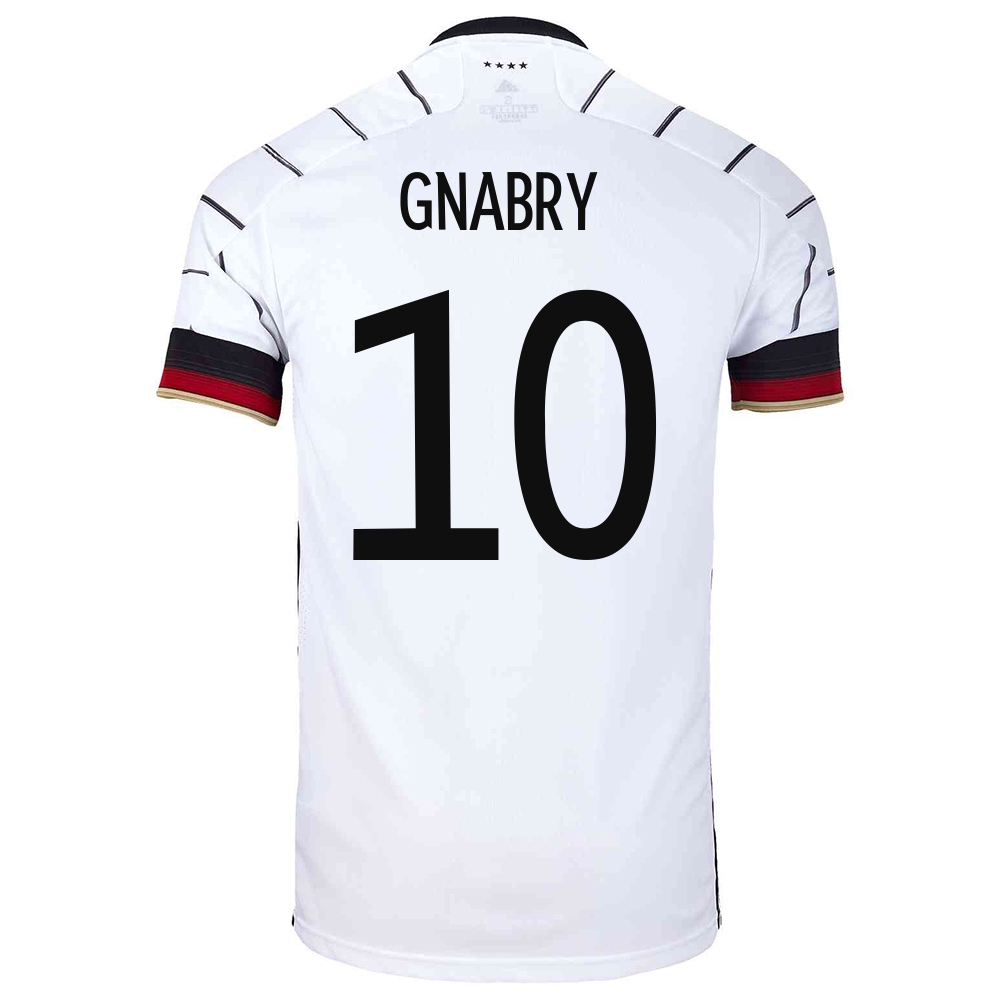 Deti Nemecké Národné Futbalové Mužstvo Serge Gnabry #10 Domáci Biely Dresy 2021 Košele Dres