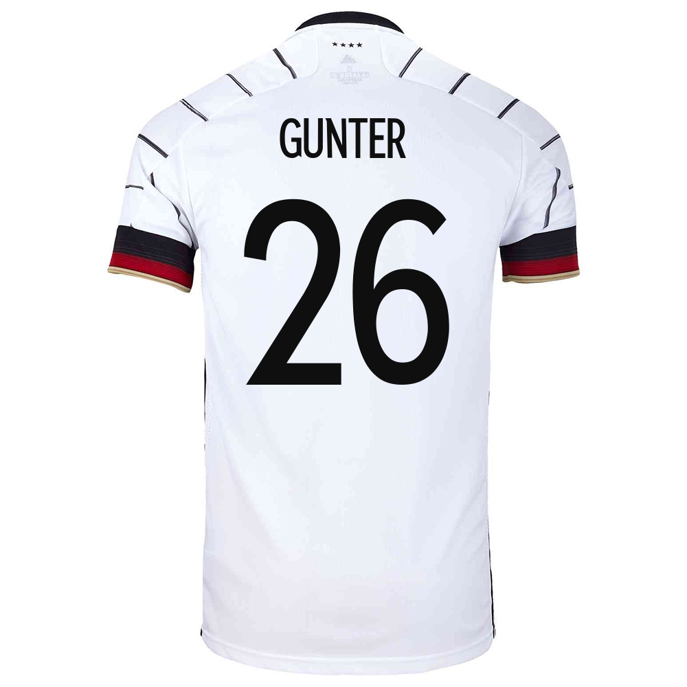 Ženy Nemecké Národné Futbalové Mužstvo Christian Gunter #26 Domáci Biely Dresy 2021 Košele Dres