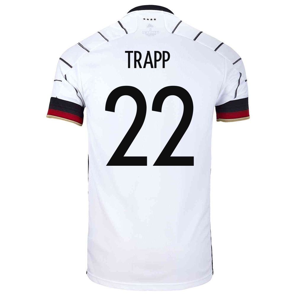 Deti Nemecké Národné Futbalové Mužstvo Kevin Trapp #22 Domáci Biely Dresy 2021 Košele Dres