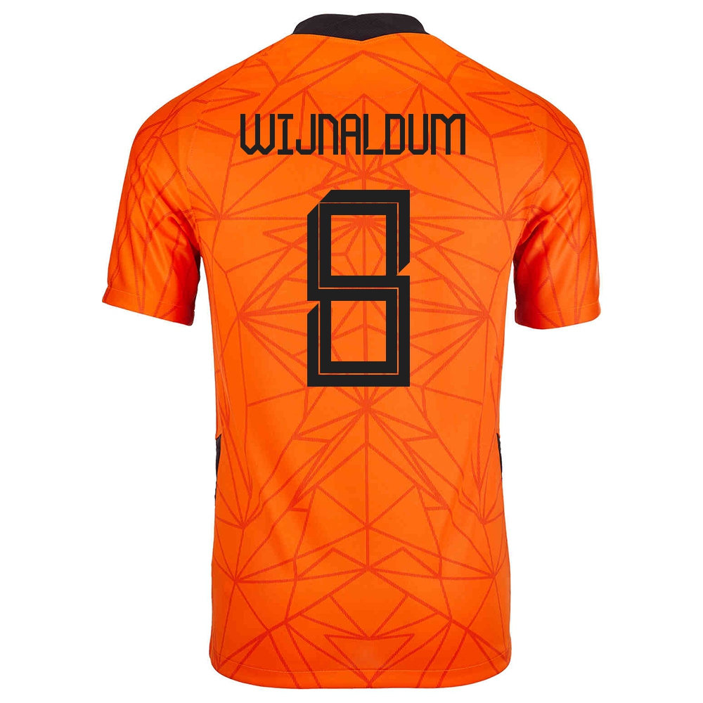 Ženy Holandské Národné Futbalové Mužstvo Georginio Wijnaldum #8 Domáci Oranžová Dresy 2021 Košele Dres