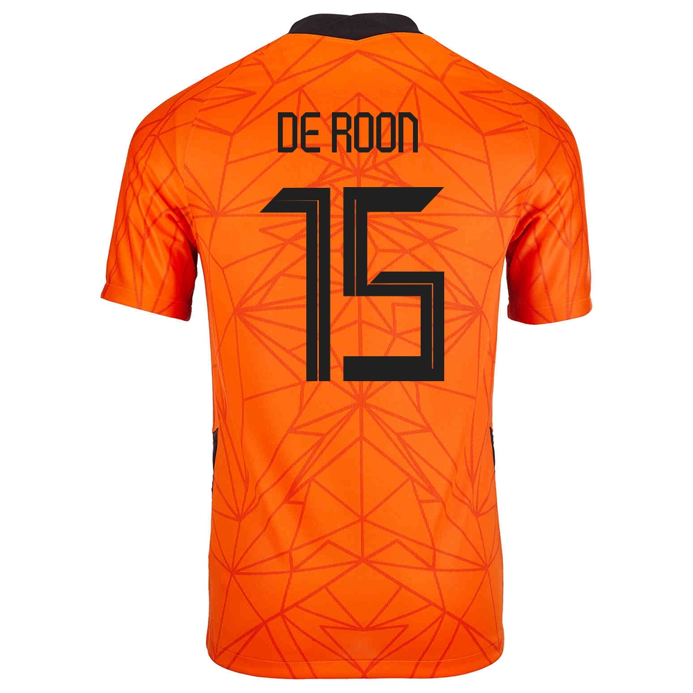 Ženy Holandské Národné Futbalové Mužstvo Marten De Roon #15 Domáci Oranžová Dresy 2021 Košele Dres