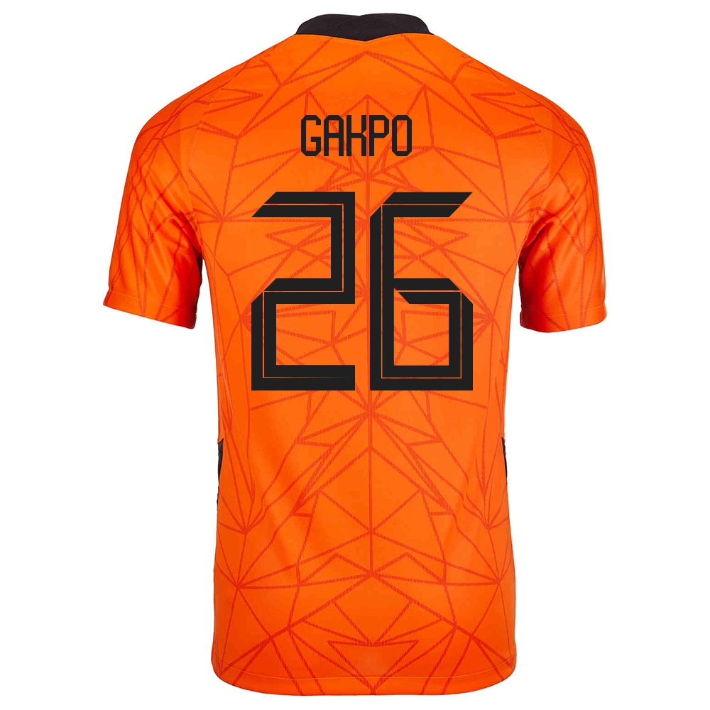 Ženy Holandské Národné Futbalové Mužstvo Cody Gakpo #26 Domáci Oranžová Dresy 2021 Košele Dres