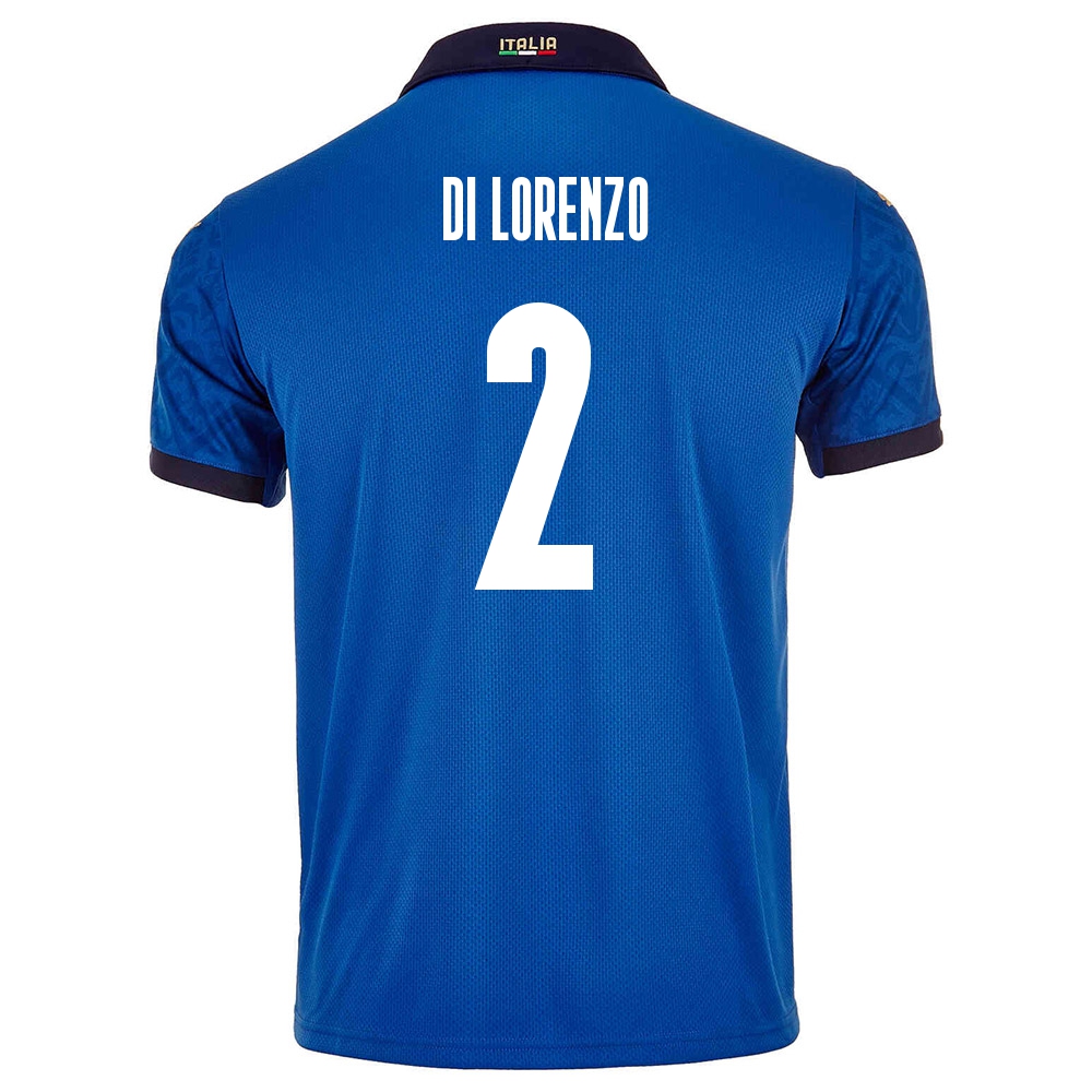 Deti Talianske Národné Futbalové Mužstvo Giovanni Di Lorenzo #2 Domáci Modrá Dresy 2021 Košele Dres