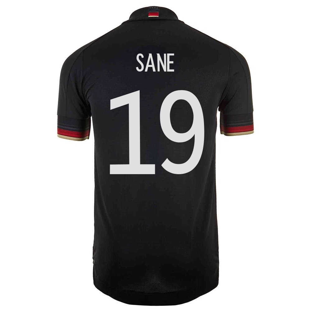 Ženy Nemecké Národné Futbalové Mužstvo Leroy Sane #19 Vonkajší čierna Dresy 2021 Košele Dres
