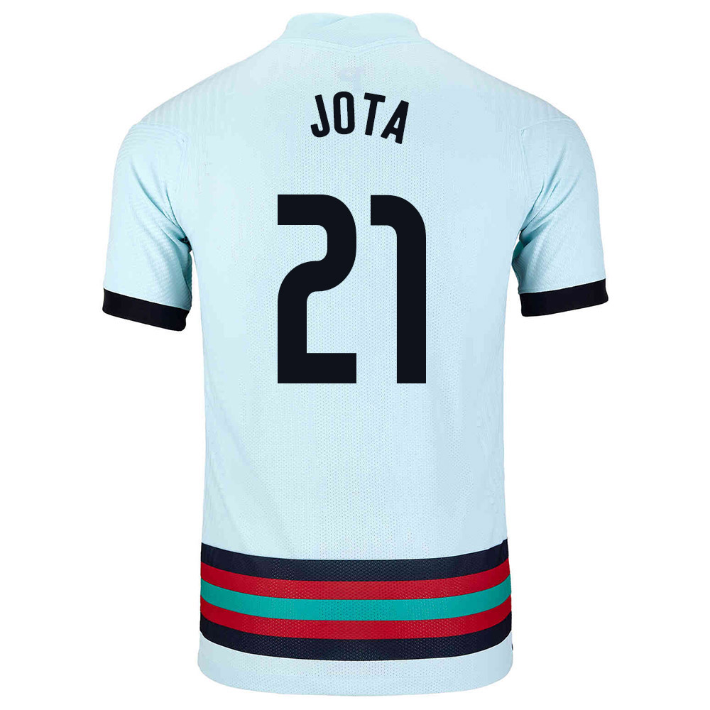 Ženy Portugalské Národné Futbalové Mužstvo Diogo Jota #21 Vonkajší Svetlo Modrá Dresy 2021 Košele Dres