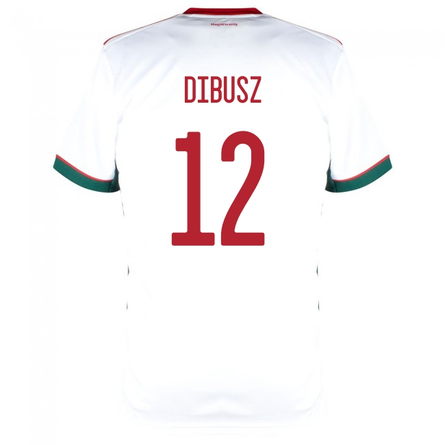 Deti Maďarské Národné Futbalové Mužstvo Denes Dibusz #12 Vonkajší Biely Dresy 2021 Košele Dres