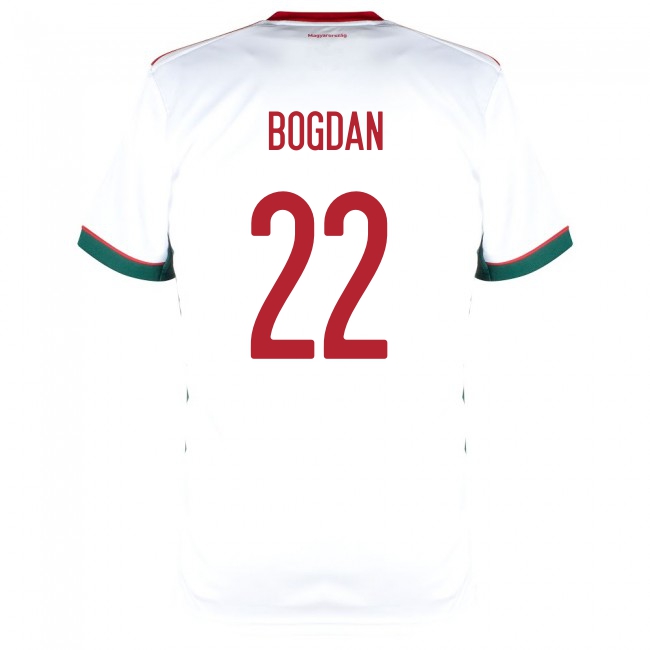 Deti Maďarské Národné Futbalové Mužstvo Adam Bogdan #22 Vonkajší Biely Dresy 2021 Košele Dres
