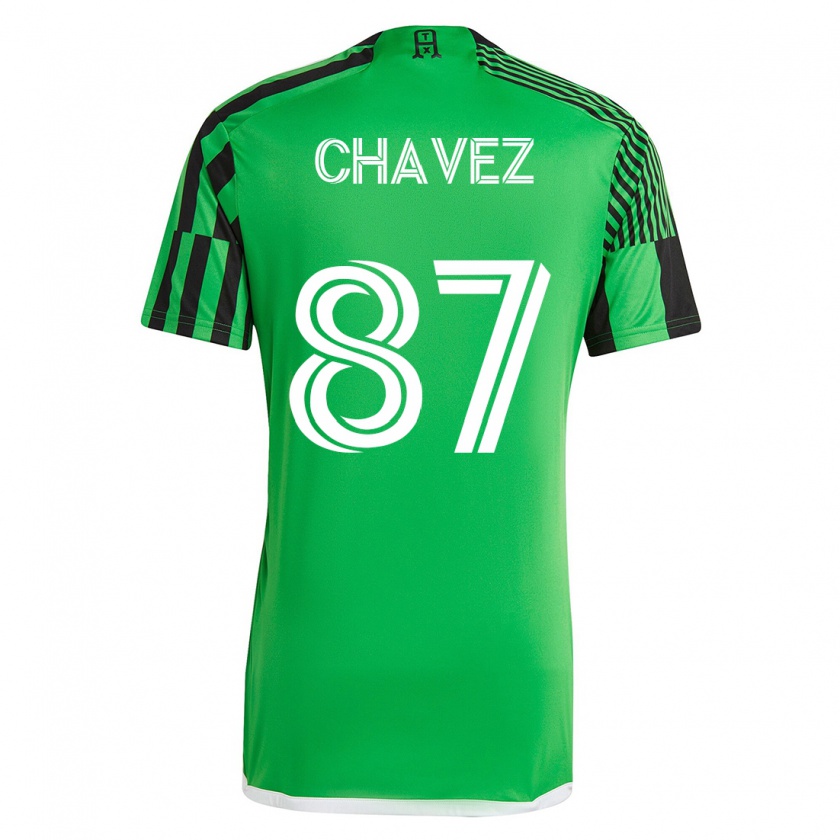 Kandiny Deti Alfonso Ocampo-Chávez #87 Zelená Čierna Dresy Hazai Csapatmez 2023/24 Triĭká