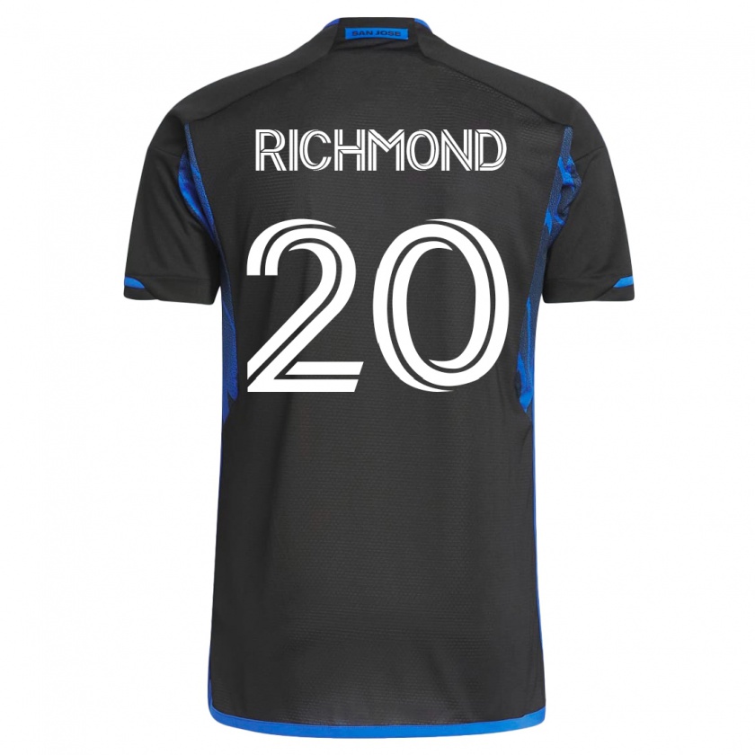 Kandiny Deti Will Richmond #20 Modrá Čierna Dresy Hazai Csapatmez 2023/24 Triĭká