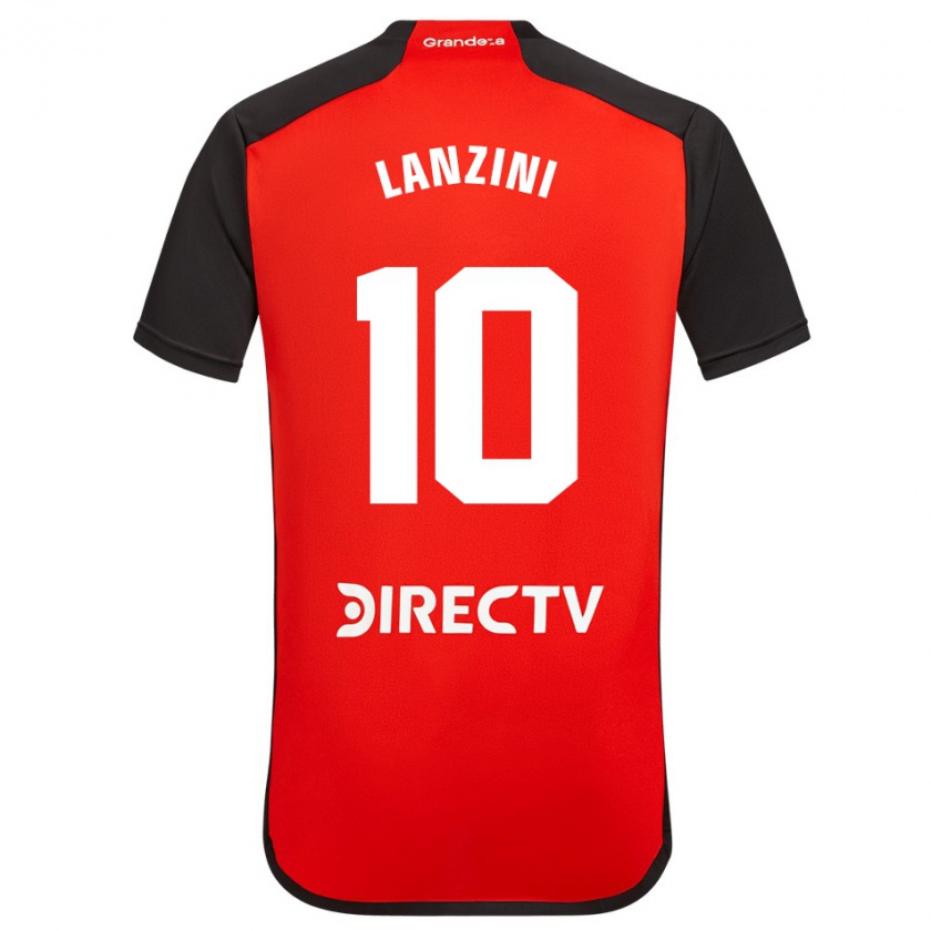 Kandiny Deti Manuel Lanzini #10 Červená Dresy Idegenbeli Csapatmez 2023/24 Triĭká