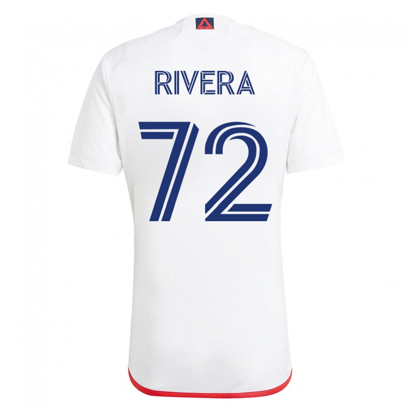 Kandiny Deti Damián Rivera #72 Biela Červená Dresy Idegenbeli Csapatmez 2023/24 Triĭká